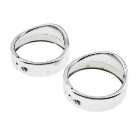 Eagle Lights Harley Davidson 4.5" 4-1/2" Passing / Auxiliary / Spot  Light Trim Rings