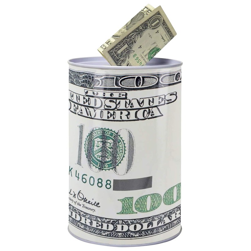 Metal Money Coin Bank by Kole Imports