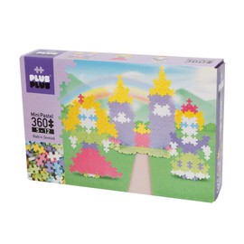 PLUS PLUS - Instructed Play Set - 360 Piece Princess Castle - Construction Building Stem/Steam Toy, Interlocking Mini Puzzle Blocks for Kids, Pastel
