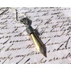 Pen Nib Necklace Pendant in Gold or Silver colour in