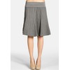 Caspar RO014 Women’s Linen Skirt with Figure-Friendly Elastic Waistband -