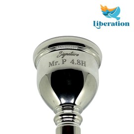 Tuba Mouthpiece Liberation Mr. P 4.8H Signature Tuba Mouthpiece - Silver