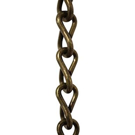 RCH Hardware CH-S51-16-AB Steel Chandelier Chain, Antique Brass