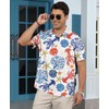 KYKU Mens Printed Short Sleeve Button Down Shirts Men's Hawaiian