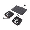Solar Panel Fan Kit 15W 12V Exhaust Fan with 4.9ft