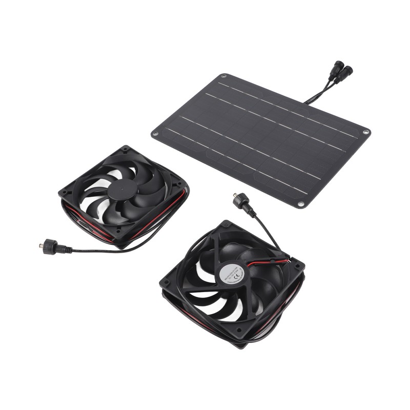 Solar Panel Fan Kit 15W 12V Exhaust Fan with 4.9ft