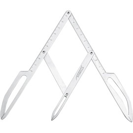 ATOMUS Eyebrow Stencil Positioning DIY Ruler Calipers Microblading Supplies Shaper Ruler Permanent Makeup Gold Ratio Eyebrow Measure Tool Stainless Steel
