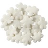 DecoPac White Snowflake Quins, 16.5oz, Fancy Sprinkles Shaped Like Snowflakes,
