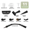 Spurgehom High-Pressure Steam Cleaner 1050W Fast Heating, 11-in-1 Multi-Surface Steamer