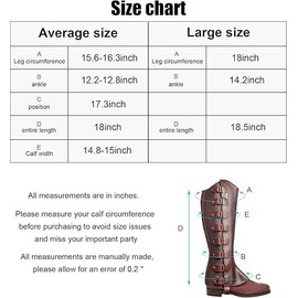 AGDGV Pirate Boot Covers - Faux Leather Steampunk Renaissance Costume Boot Tops Knight Warrior Cosplay(Average Size,Dark Brown)