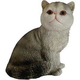 Sandicast SS33201 Small Size Calico Exotic Shorthair Cat Sculpture