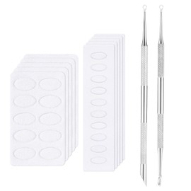 2 PCS Nail Cuticle Pusher Scraper, Silver Dual Ended Cuticle Pusher Tool with 10 sheet Grit Sandpaper, Metal Professional Nail Cuticle Remover Scraper for Manicure Pedicure Nail Art Care Tools