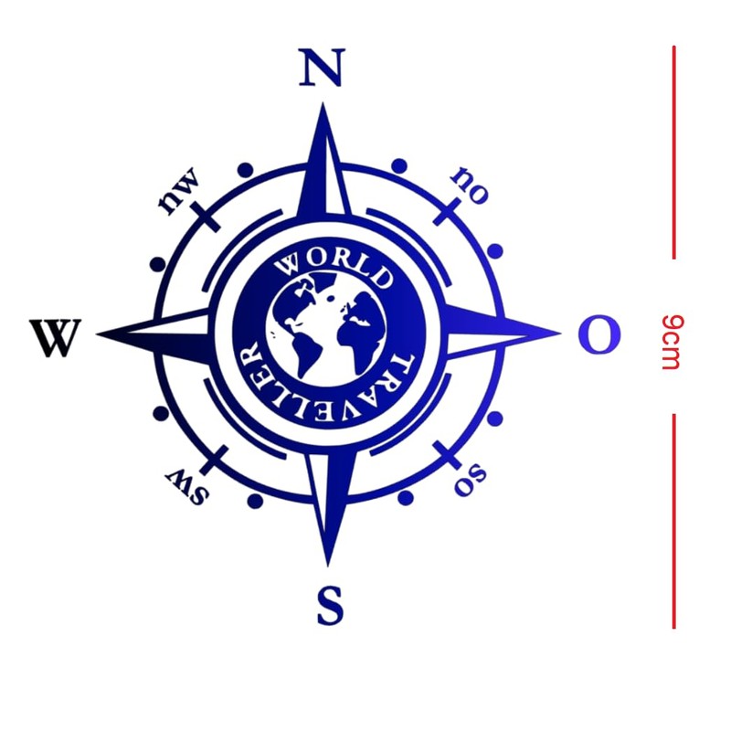 Generisch Compass Sticker for Outdoor and Indoor (RPt 53) (9