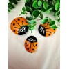 Lady Bug Rock Get Well Gift, Ladybug Rock, Orang Painted