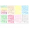 LANODO 8 Pcs Nail Stickers Alphabet 3D English Letters (8