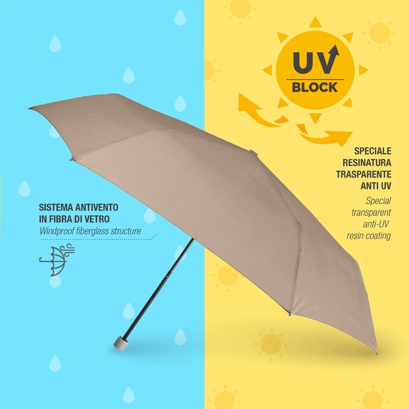 PERLETTI Umbrella UV Block Protection for Women Girls - Super