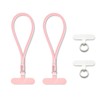 MORSUNBELA 2 PCS Phone Chain,Cell Phone Charm Short,Lanyard Wrist Strap