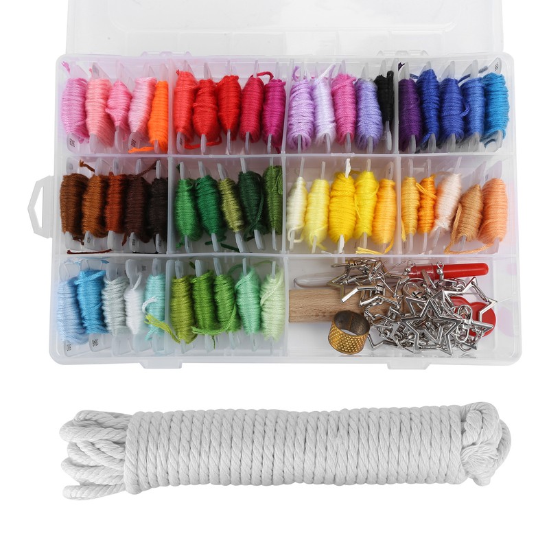 Embroidery Thread Organizer Storage Box Embroidery String for Bracelets Stitch