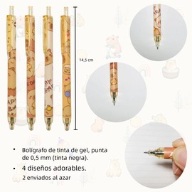 8 Pcs Capybara Pens Set – 3 erasable pens, 3 gel ink pens and 2 Liquid Ink pens. Fun Capybara stationery for school and home. Perfect capybara gift for kids, students and cute kawaii stationery lovers