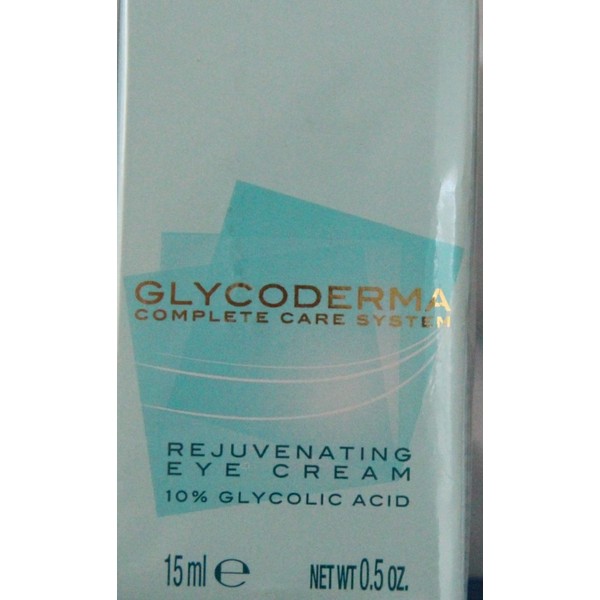 Glycoderma Complete Care System Rejuvenating Eye Cream ~ 10% Glycolic Acid 0.5 oz (15 ml)