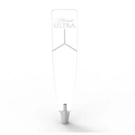 FixtureDisplays Acrylic Beer Tap Plexiglass Lucite Michelob Ultra Beer Faceut Tap Handle Display