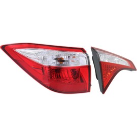 Garage-Pro Tail Light SET Compatible with Toyota Corolla 2014-2016 Mounts on Body Halogen With bulb(s) Driver Side, Inner and Outer
