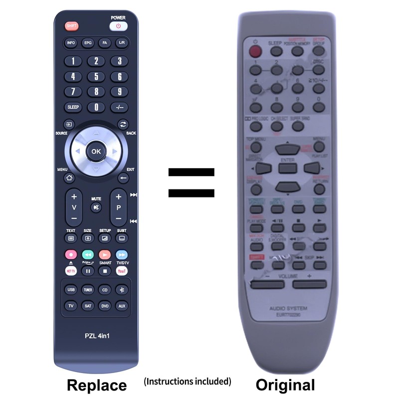 EUR7702290 Replace Remote Control For Technics Hi-Fi Stereo System SA
