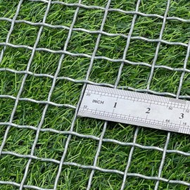 FengYoo 14 Gauge Strong Galvanized Woven Mesh 40"X24" 3/4" Mesh(About 0.75")|Delivered Flat|Poultry Cage Netting -Anti-Rodent Steel Mesh Crimped Mesh Snake Fence Chicken Wire Fencing-Corrugated Wire