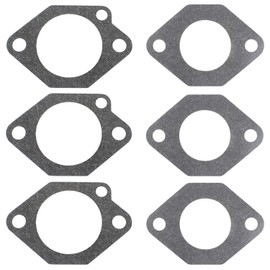 QAZAKY Pack-of-6 Carburetor Base Gasket Compatible with Kawasaki FE290 FE350 Engine Golf Cart Gas Club Car DS Precedent Turf Carryall Industrial Carts Carb 1016438 1016439 1016440 1016441