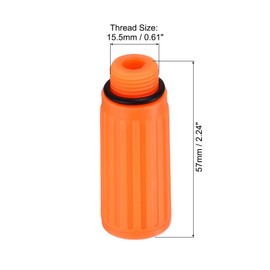 PATIKIL Air Compressor Oil Cap Plug, 3 Pcs 15.5mm Replacement Oil Fill Breather Vent Cap for Common Air Compressor, Yellow