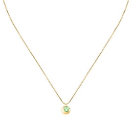 MORELLATO TESORI ETERNI Collection SAXN05 Women's Necklace in Gold Recycled 925 Silver Green Stone, Recycled 925 silver, Peridot