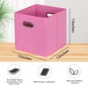 SEVENDOME Fabric Storage Bins，13 Inch Cube Organizer Bins ,Fabric Organizer