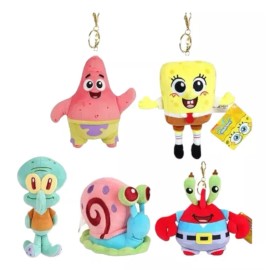 Nickelodeon Llavero Peluche Original Nick Bob Esponja Varios Personajes