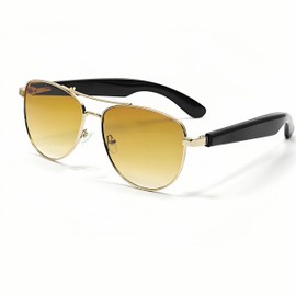 GT-32 Smart Sunglasses for Men/Women with Auto On/Off Hall Switch & Bluetooth 5.4, Magnetic Charging Polarized Eyewear for Driving/Gaming brown