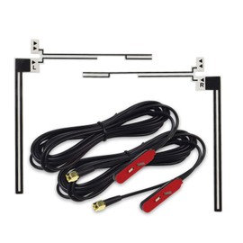 MAXWIN DAN11A Terrestrial Digital Antenna, One Seg, Full Seg, For TV Reception, SMA Terminal, Film Antenna, L-Shaped, Left and Right Set