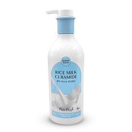 Happy Bath Rice Milk Ceramide Body Wash Pure Musk, 1 Count, 650g / 해피바스 라이스 밀크 세라마이드 바디워시 퓨어머스크, 1개, 650g