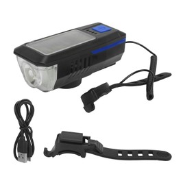 Bike Light Set USB Rechargeable Super Bright Front Headlight with Horn for Night RidingBlue