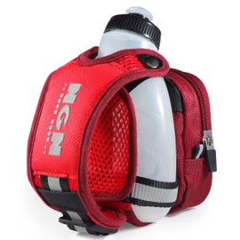 NGN Sport - Running Water Bottle Handheld | Hydration Bottle & Pack with Zippered Pocket - 10 oz