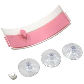 ABE Triangle Corner Garbage Bag Holder, Openable, Suction Cup Type, Garbage Bag Stand, For Kitchen Sinks, Kitchen, One Touch, 7.1 x 2.7 x 2.8 inches (18 x 6.9 x 7 cm) (Pink)