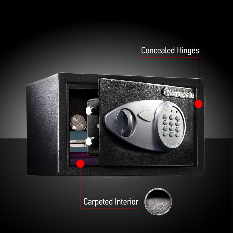 SentrySafe Safe with Digital Keypad Lock, Steel Safe with Interior
