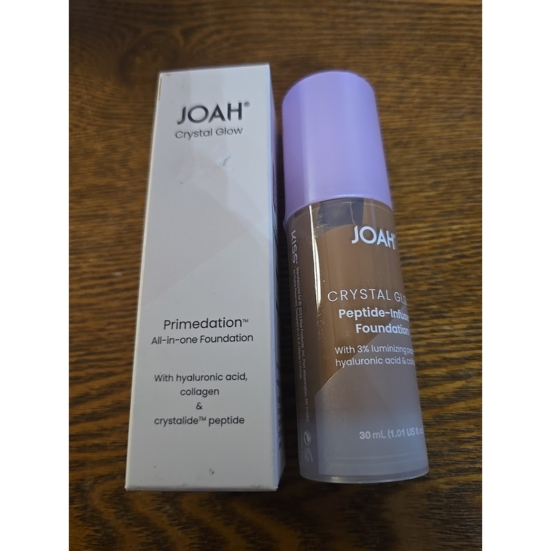 JOAH Foundation Crystal Glow Peptide-Infused TW050 Tan Warm Undertones