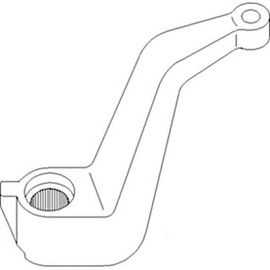 RAParts 193912C3 New RH Steering Arm Fits Case-IH Combine Models 1420 1440 1460 +