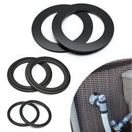 Amacoam Pool O-Oring for Intex Pool Rubber Sealing Rings Washers Round Sealing Ring 6 Piece O Rubber Grommets Replacement Part Seal for Intex Pool Parts 10747,25006,25010,28633,28635 28621 ect