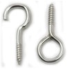 fiXte 20 x Screw in Hooks and Eyes Net Wire