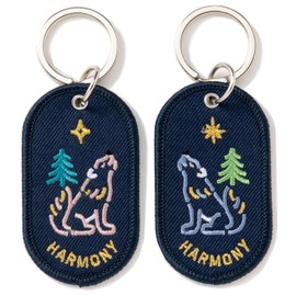 Iroha Publishing Key Chain 2/8b PAIR KEY RING ONE, blue