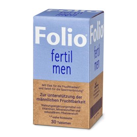 Folio men tablets to support male fertility, pack of 30 tablets