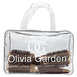 Olivia Garden CERAMIC + ion Bag with 4 Round Thermal Brushes 24/34/44/54 mm by Olivia Garden