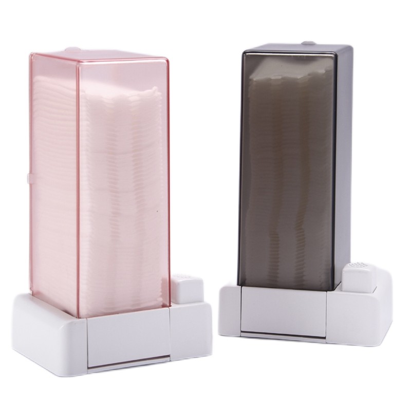 Automatic Cotton Pad Dispenser Press Out Makeup Cotton Holder Dispenser