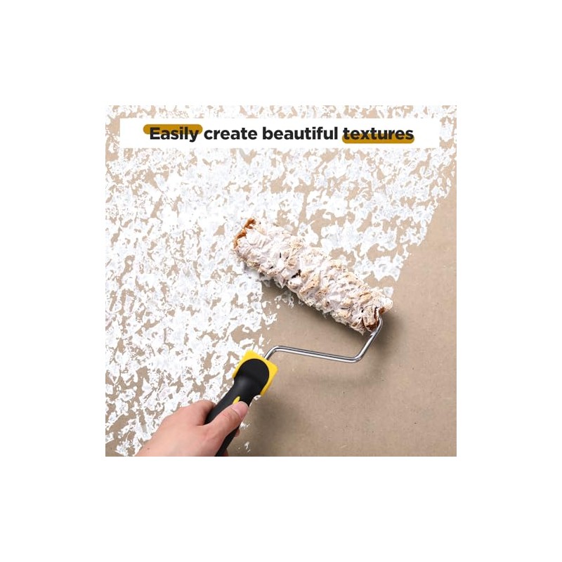 Threlaco Paint Roller Kit 3 Pcs Texture Sponge Paint Rollers