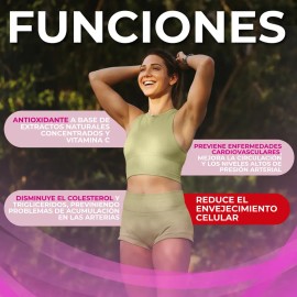 Suplemento en cápsula Benat Suplementos Semilla de Uva de Resv Complex x 500mg
